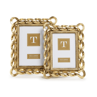 Gold Ribbon Photo Frame