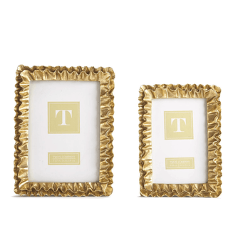 Gold Ruffles Photo Frame