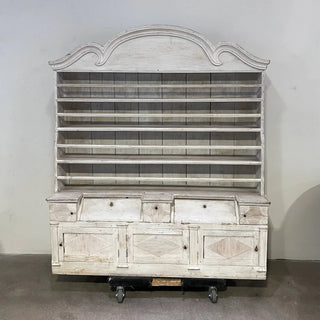 Grey Painted Antique Cupboard - Sweden Early 1900's