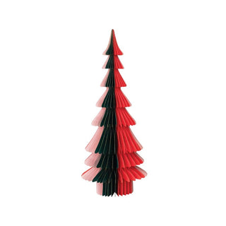 Colorful paper Christmas tree on a white background