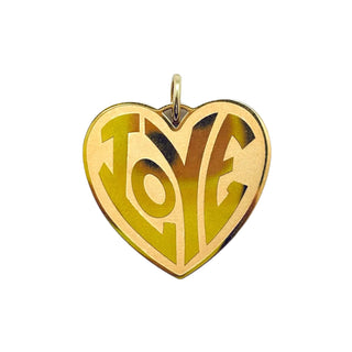 Love Heart Matte Pendant - S+D Charm BAR