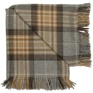 Highland Tartan Tweed Merino Wool Throw - Mckellar