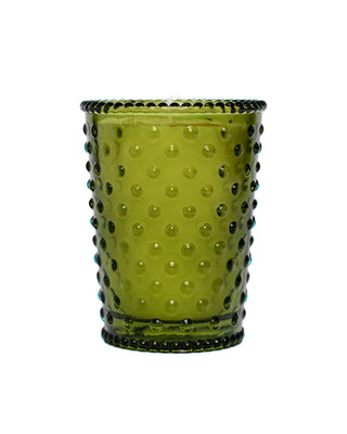 Hobnail Glass Candle - Pear