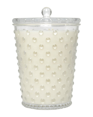 Hobnail Glass Candle - Scotch Pine