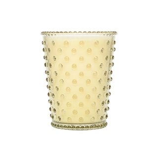 Hobnail Glass Candle - Vanilla Santal