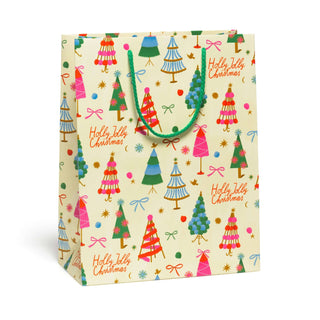 Holly Jolly Trees gift bags: Medium