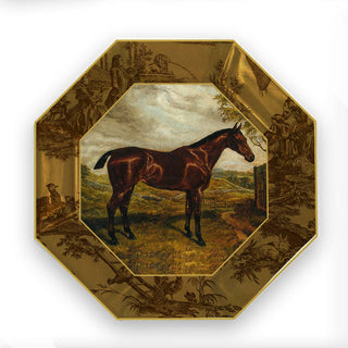 Horse Facing Right Decoupage 5" Plate