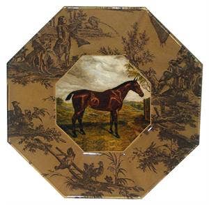 Horse Facing Right Decoupage 5" Plate