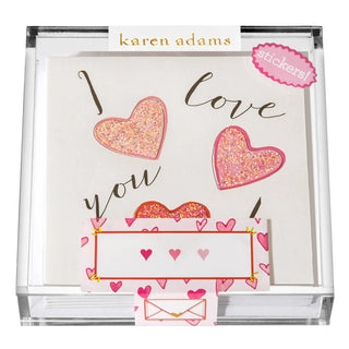 I Love You Sticker Gift Enclosures: Box of 6