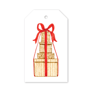 Isla Bahia Mistletoe Red Packages Gift Tags