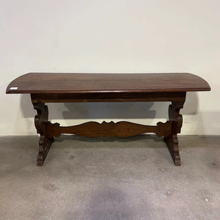 Italian Walnut Trestle Dining Table c.1880–1900