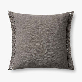 Jett Grey Pillow 22x22"
