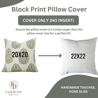 Kumud Print Pillow - 22"x22"