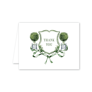 Lattice Crest Thank You: Boxed Set - 8 Cards & Envelopes