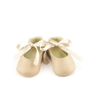 Leather Booties - Josephine: Beige / 16