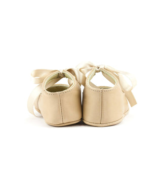 Leather Booties - Josephine: Beige / 16