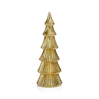 LED Ribbed Antique Tree - Gold