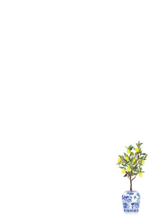 Gift Shop Lemon Topiary Notepad