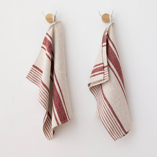 Linen Hand Towel Cherry Provence