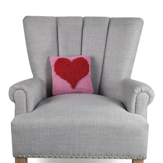 Looped Heart Hook Pillow