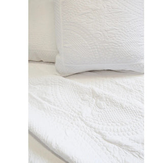 Marseille Coverlet - White