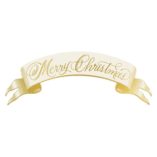 Merry Christmas Banner Table Accent