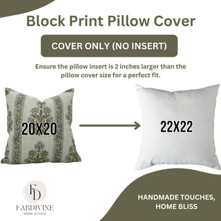 Morpankh Border Print Pillow 22"x22"