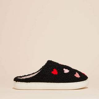 Multi Hearts Home Slippers: White-Pink / Medium / 4DL98003