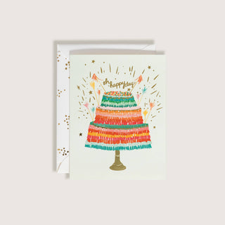 Oh Happy Day Piñata Cake Happy Birthday Greeting Card