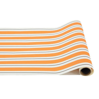 Orange & Black Awning Stripe Runner