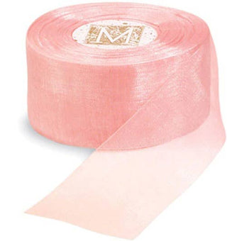 Organdy Ribbon - Peach: 1 1/2"