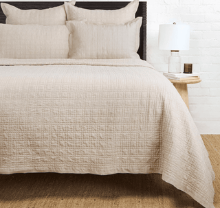 bedding Owen - Flax - Queen Coverlet