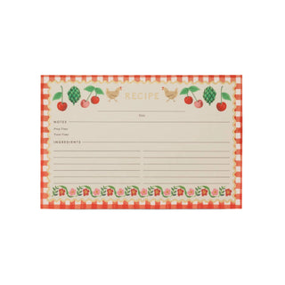 Pack of 12 Cherry Farm Recipe Cards