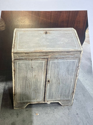 Painted Grey/Green Secretary c1880
