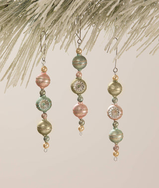 Pastel Dripping Drop Glass Ornaments