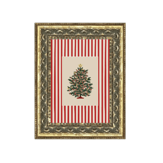 Peppermint Stripe Tree 5x7