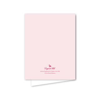Pink Delight Floral Vase: Single Card