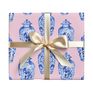 Pink Ginger Jar Gift Wrap