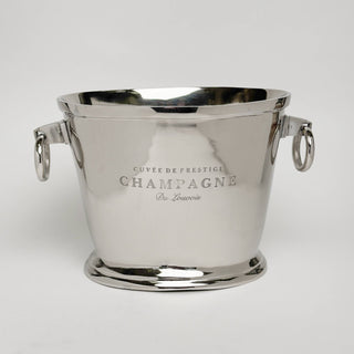 Polished Aluminum Champagne Bucket with Handles