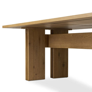 A side view of the Railay Dining Table, showcasing its modern and minimalist design.