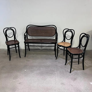 Rare Parisian Bistro Set (4 pcs) c.1900
