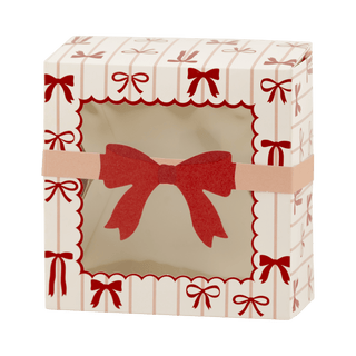 Red and Pink Bows Cookie Box