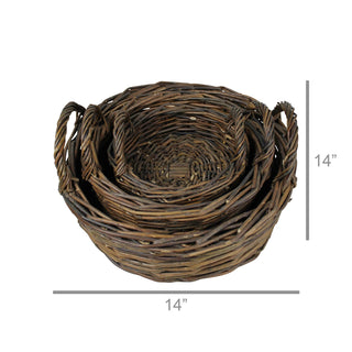 Round Baskets, Willow