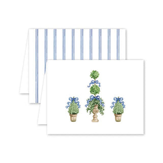 Royal Ribbon Topiaries Card