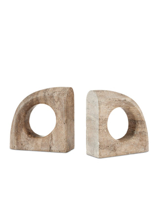 Russo Travertine Bookends Set of 2