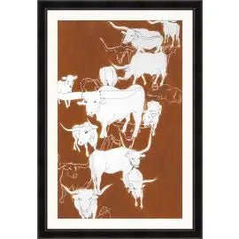 Rustic Cattle - 45"w x 65"h