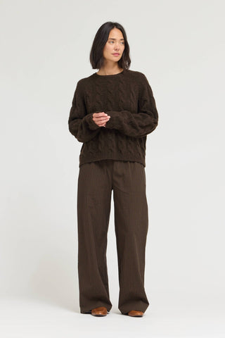 S GINGHAM EASY PANT: MIDNIGHT