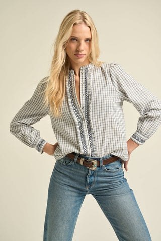 Sarah Blouse Navy: S