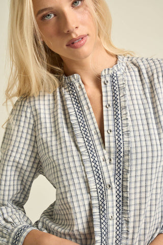Sarah Blouse Navy: S