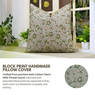 Saundarya Cotton Satin Pillow 22x22"
